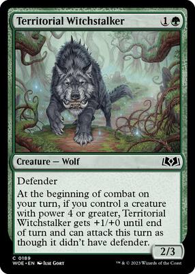 Territorial Witchstalker card from Wilds of Eldraine