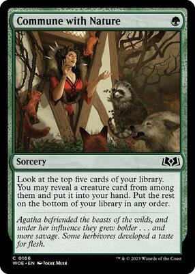Commune with Nature card from Wilds of Eldraine