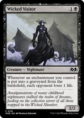 Wicked Visitor card from Wilds of Eldraine