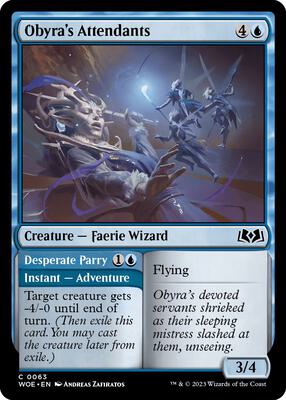 Obyra's Attendants card from Wilds of Eldraine