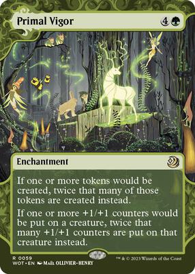 Primal Vigor card from Wilds of Eldraine: Enchanting Tales