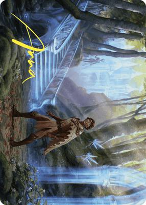 Into the Fae Court Art Card (Gold-Stamped Signature) card from Art Series: Wilds of Eldraine