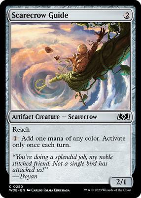 Scarecrow Guide card from Wilds of Eldraine