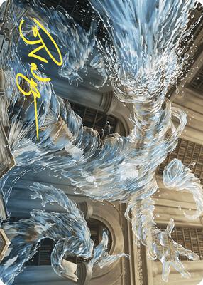 Splashy Spellcaster Art Card (Gold-Stamped Signature) card from Art Series: Wilds of Eldraine