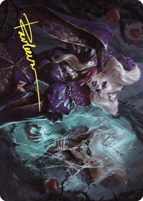 Conceited Witch Art Card (Gold-Stamped Signature) card from Art Series: Wilds of Eldraine