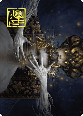 Ego Drain Art Card (Gold-Stamped Signature) card from Art Series: Wilds of Eldraine