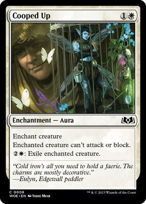 Cooped Up card from Wilds of Eldraine
