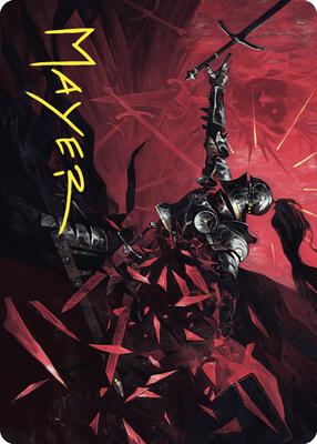 Shatter the Oath Art Card (Gold-Stamped Signature) card from Art Series: Wilds of Eldraine