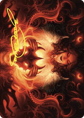 Witch's Mark Art Card (Gold-Stamped Signature) card from Art Series: Wilds of Eldraine