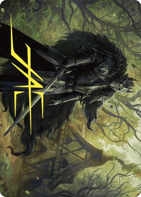 Agatha's Champion Art Card (Gold-Stamped Signature) card from Art Series: Wilds of Eldraine