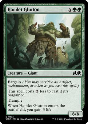 Hamlet Glutton card from Wilds of Eldraine