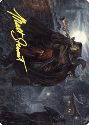 Totentanz, Swarm Piper Art Card (Gold-Stamped Signature) card from Art Series: Wilds of Eldraine