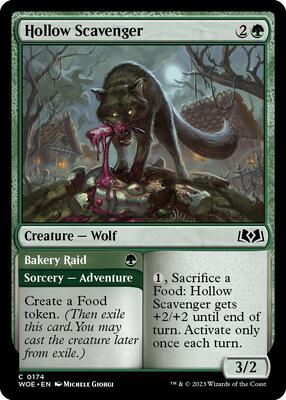 Hollow Scavenger card from Wilds of Eldraine