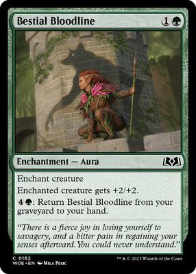 Bestial Bloodline card from Wilds of Eldraine