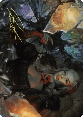 Prophetic Prism Art Card (Gold-Stamped Signature) card from Art Series: Wilds of Eldraine