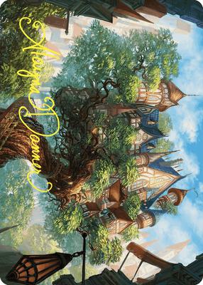 Edgewall Inn Art Card (Gold-Stamped Signature) card from Art Series: Wilds of Eldraine