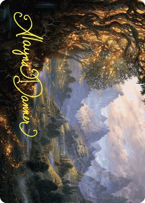Evolving Wilds Art Card (Gold-Stamped Signature) card from Art Series: Wilds of Eldraine