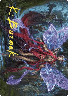 Tegwyll, Duke of Splendor Art Card (Gold-Stamped Signature) card from Art Series: Wilds of Eldraine