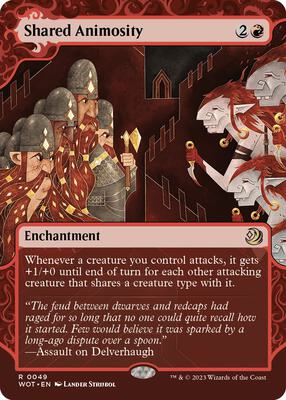 Shared Animosity card from Wilds of Eldraine: Enchanting Tales