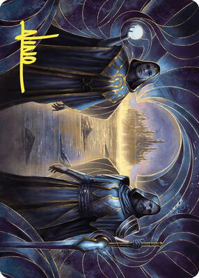 Court of Vantress Art Card (Gold-Stamped Signature) card from Art Series: Wilds of Eldraine