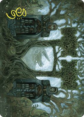 Court of Garenbrig Art Card (Gold-Stamped Signature) card from Art Series: Wilds of Eldraine