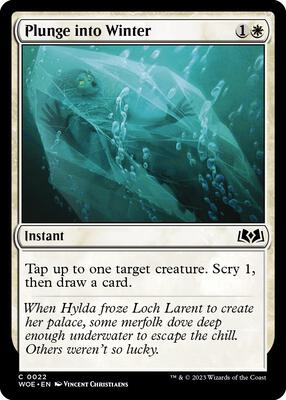 Plunge into Winter card from Wilds of Eldraine