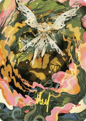 Greater Auramancy Art Card (Gold-Stamped Signature) card from Art Series: Wilds of Eldraine