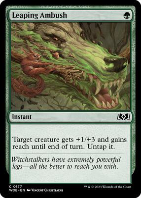 Leaping Ambush card from Wilds of Eldraine
