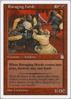 Ravaging Horde card from Portal Three Kingdoms