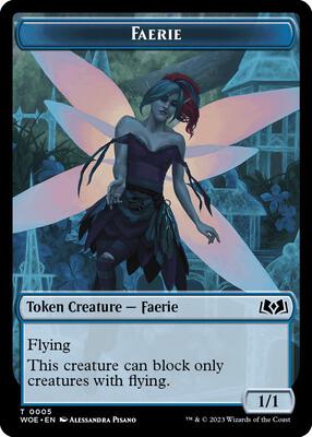 Faerie Token card from Wilds of Eldraine
