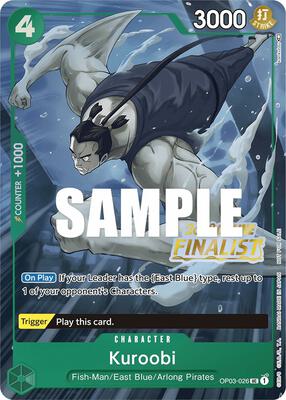 Kuroobi (Online Regional 2023) [Finalist] card from One Piece Promotion Cards