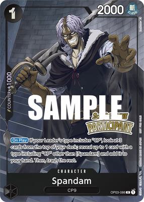 Spandam (Online Regional 2023) [Participant] card from One Piece Promotion Cards