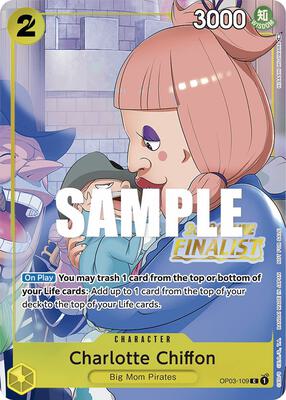 Charlotte Chiffon (Online Regional 2023) [Finalist] card from One Piece Promotion Cards