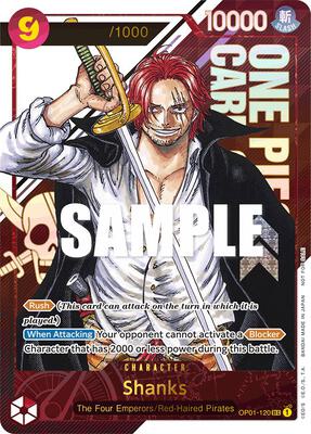 Shanks (Championship 2023) [Serial Number] card from One Piece Promotion Cards