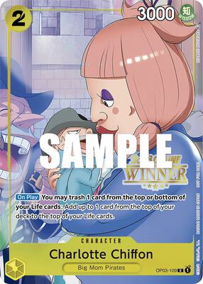 Charlotte Chiffon (Online Regional 2023) [Winner] card from One Piece Promotion Cards