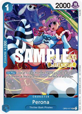 Perona (Judge Pack Vol. 2) card from One Piece Promotion Cards