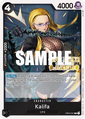 Kalifa (Judge Pack Vol. 2) card from One Piece Promotion Cards