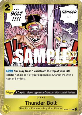 Thunder Bolt (Judge Pack Vol. 2) card from One Piece Promotion Cards