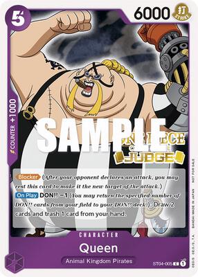 Queen (Judge Pack Vol. 2) card from One Piece Promotion Cards