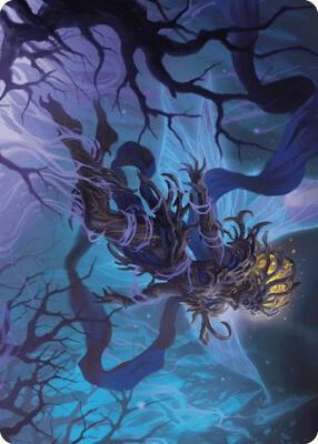 Sleep-Cursed Faerie Art Card card from Art Series: Wilds of Eldraine