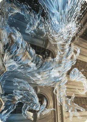 Splashy Spellcaster Art Card card from Art Series: Wilds of Eldraine