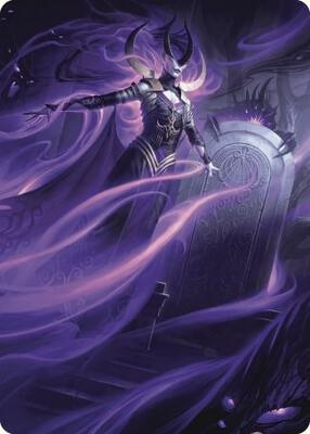 Ashiok, Wicked Manipulator Art Card (10/81) card from Art Series: Wilds of Eldraine