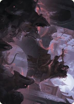 Gnawing Crescendo Art Card card from Art Series: Wilds of Eldraine