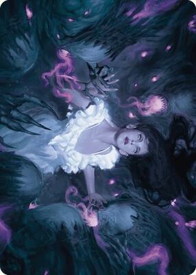 Neva, Stalked by Nightmares Art Card card from Art Series: Wilds of Eldraine