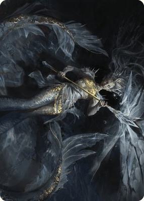 Sharae of Numbing Depths Art Card card from Art Series: Wilds of Eldraine