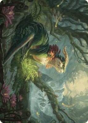 Elusive Otter Art Card card from Art Series: Wilds of Eldraine