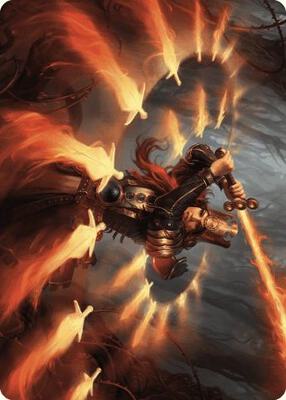 Heartflame Duelist Art Card card from Art Series: Wilds of Eldraine