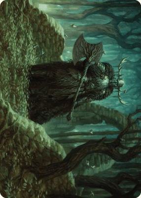 Mosswood Dreadknight Art Card card from Art Series: Wilds of Eldraine
