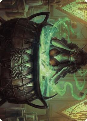 Agatha's Soul Cauldron Art Card card from Art Series: Wilds of Eldraine