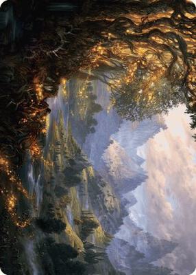 Evolving Wilds Art Card card from Art Series: Wilds of Eldraine
